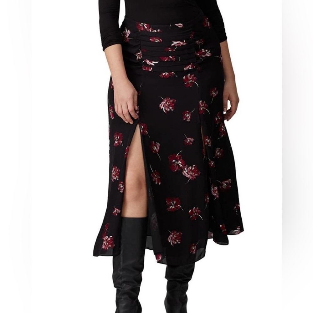 Nicholas Floral Ruched Raw Silk Midi Skirt
Size 10 - Picture 3 of 11